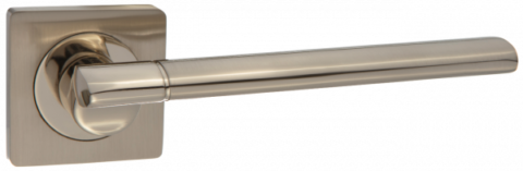 Дверная ручка PUERTO AL 522-02 SN/NP никель матовый / никель блестящий