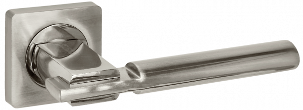 Дверная ручка PUERTO AL 523-02 SN/NP никель матовый / никель блестящий