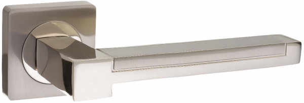 Дверная ручка PUERTO AL 530-02 SN/NP никель матовый / никель блестящий