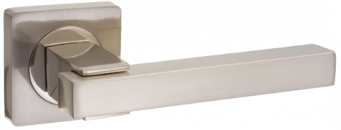 Дверная ручка PUERTO AL 533-02 SN/NP никель матовый/никель блестящий