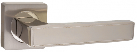 Дверная ручка PUERTO AL 534-02 SN/NP никель матовый/никель блестящий