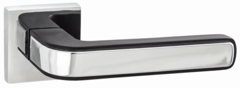 Дверная ручка PUERTO INAL 539-03 B/CP черный/хром блестящий