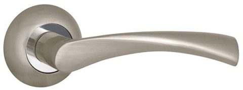 Дверная ручка PUNTO "CRONA TL/HD" SN/CP-3 матовый никель/хром
