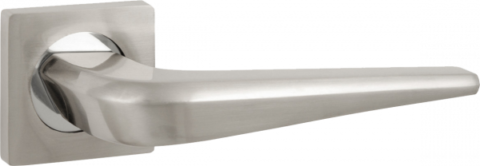 Дверная ручка RENZ "Фиоре" DH 425-02 SN/NP никель матовый/ никель блест