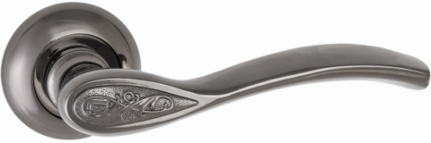 Дверная ручка RENZ "Флория" DH 17-08 BN черный никель