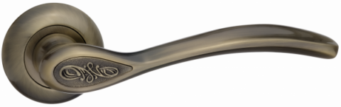 Дверная ручка RENZ "Флория" DH 17-08 MAB бронза античная матовая