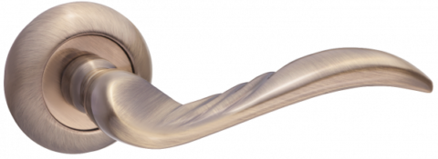 Дверная ручка RENZ "Франческа" DH 29-08 AC медь античная