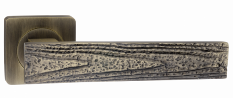 Дверная ручка Renz на квадратной розетке "ALBERO" DH 652-02 MAB бронза античная матовая