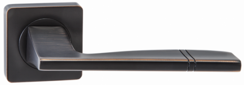 Дверная ручка RENZ "Риволи" DH 72-02 ABB бронза черная с патиной