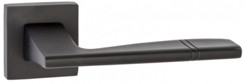 Дверная ручка RENZ "Риволи" DH 72-03 MBN матовый черный никель