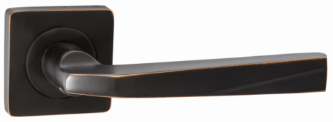 Дверная ручка RENZ "Валерио" DH 54-02 ABB бронза черная с патиной