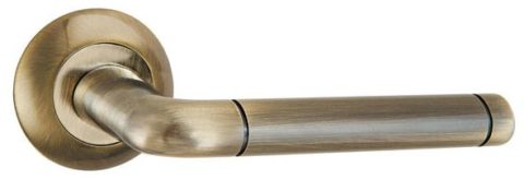 Дверная ручка PUNTO "REX TL" ABG-6 зеленая бронза 105 мм