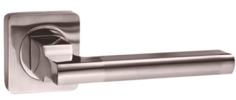 Дверная ручка RENZ "Рим" DH 53-02 SN/NP матовый никель / хром