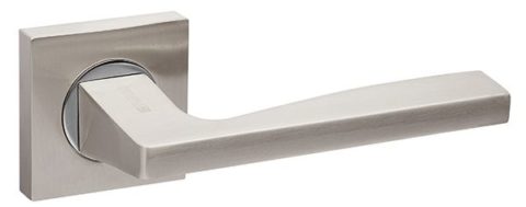 Дверная ручка FUARO "ROCK" KM SN/CP-3 матовый никель / хром