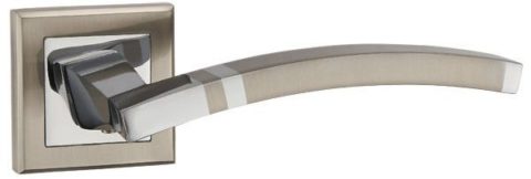 Дверная ручка PUNTO "NAVY QL" SN/CP-3 матовый никель / хром