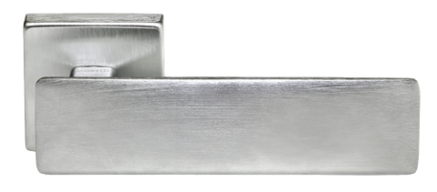 Дверная ручка на квадратном основании MORELLI Luxury SPACE CSA матовый хром