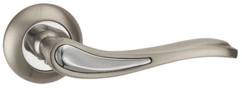 Дверная ручка PUNTO "SALSA TL" SN/CP-3 матовый никель / хром