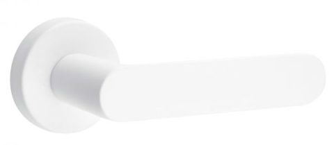 Дверная ручка FIMET SHAPE 1320/232 на круглой розетке, белый BO