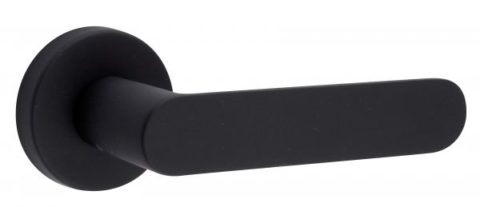 Дверная ручка FIMET SHAPE 1320/232 на круглой розетке, черный NO