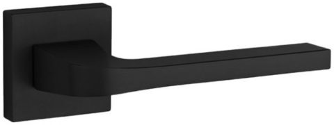Дверная ручка Tupai на квадратной розетке 3097 Q матовый черный (153)