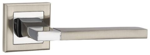 Дверная ручка PUNTO "TECH QL" SN/CP-3 матовый никель / хром