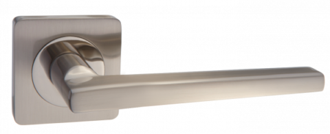 Ручка дверная на квадратном основании TIXX DH 214-05 "Вито" SN матовый никель