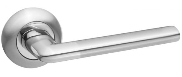 Дверная ручка RENZ "Тренто" DH 19-08 SN/NP матовый никель/хром