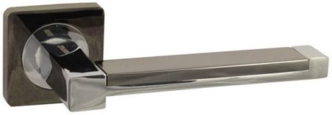 Дверная ручка Vantage V05 на квадратной розетке BN/CP черный никель / хром