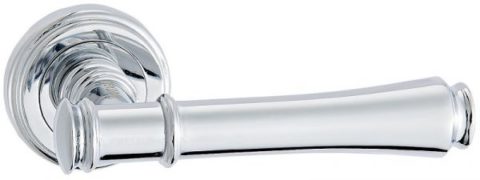 Дверная ручка Vantage V16 на круглой розетке CP хром