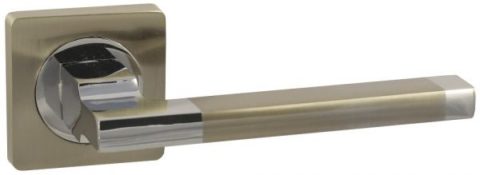 Дверная ручка Vantage V53DAL на квадратной розетке SN матовый никель