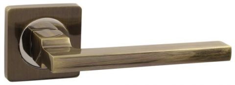 Дверная ручка Vantage V53 на квадратной розетке AB бронза