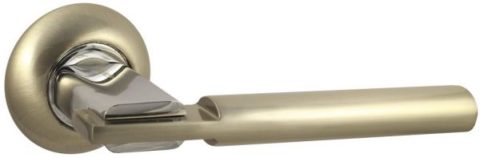 Дверная ручка Vantage V75 на круглой розетке SN матовый никель