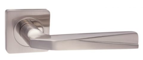 Дверная ручка RENZ "Валерио" DH 54-02 SN/NP матовый никель / никель
