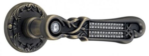 Ручка дверная ADC Verona-R на круглой розетке (античная бронза)