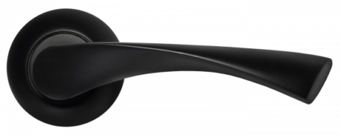 Ручка дверная на круглом основании MORELLI КАПЕЛЛА MH-01 BL черный