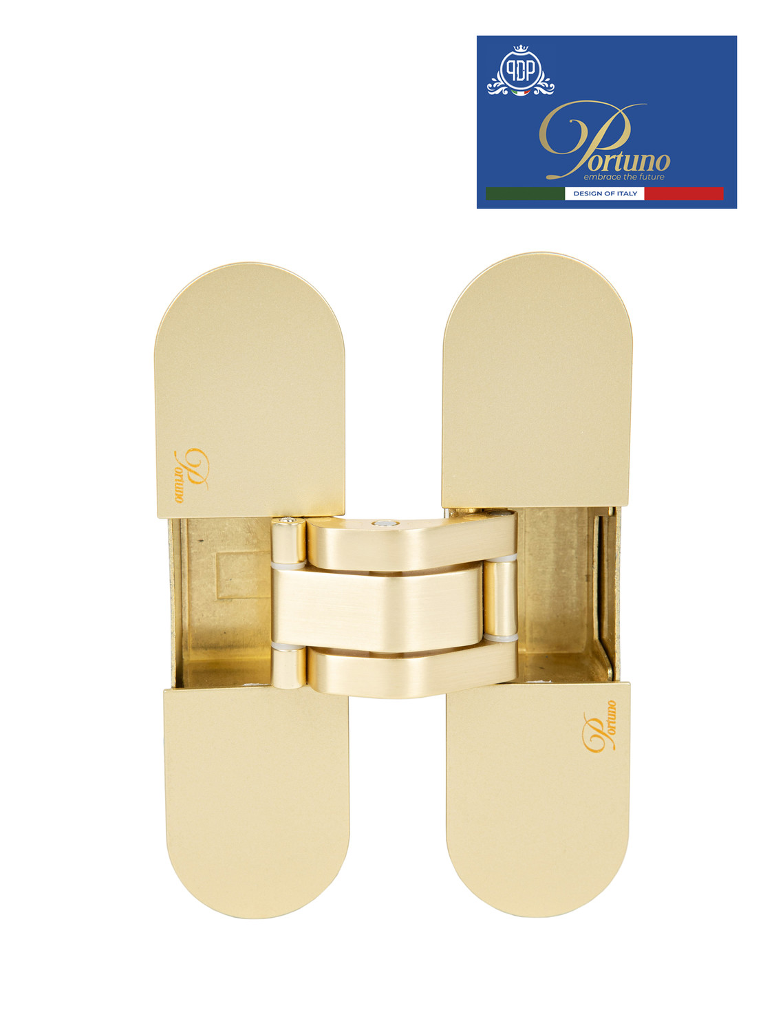 Скрытые петли Portuno H.22.07 Матовое золото